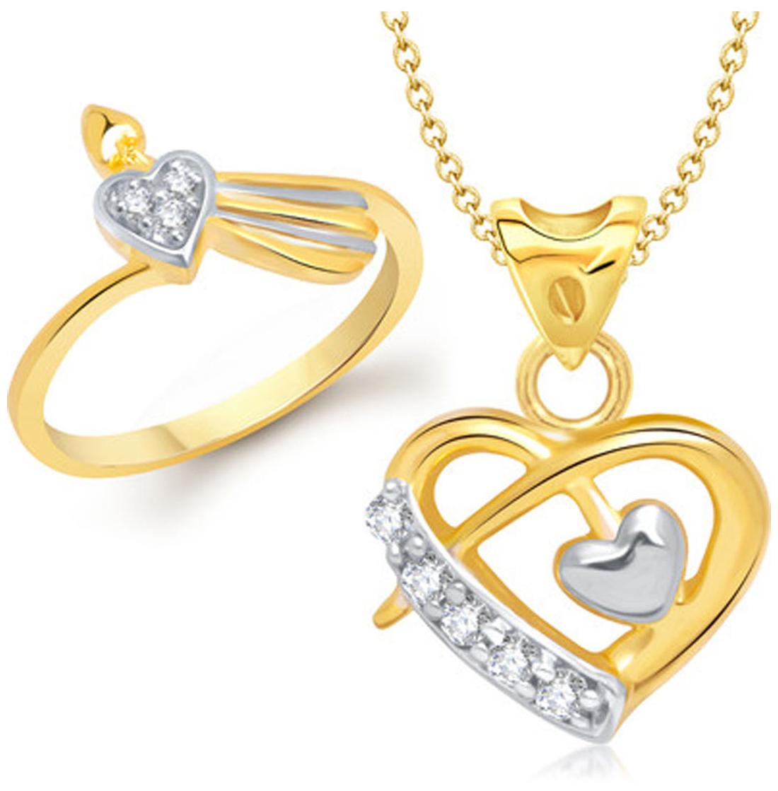 

VK Jewels Golden Jewel Set