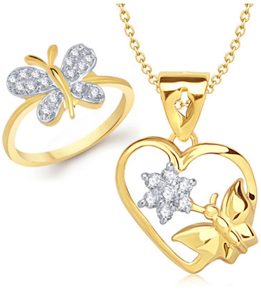 

VK Jewels Golden Jewel Set