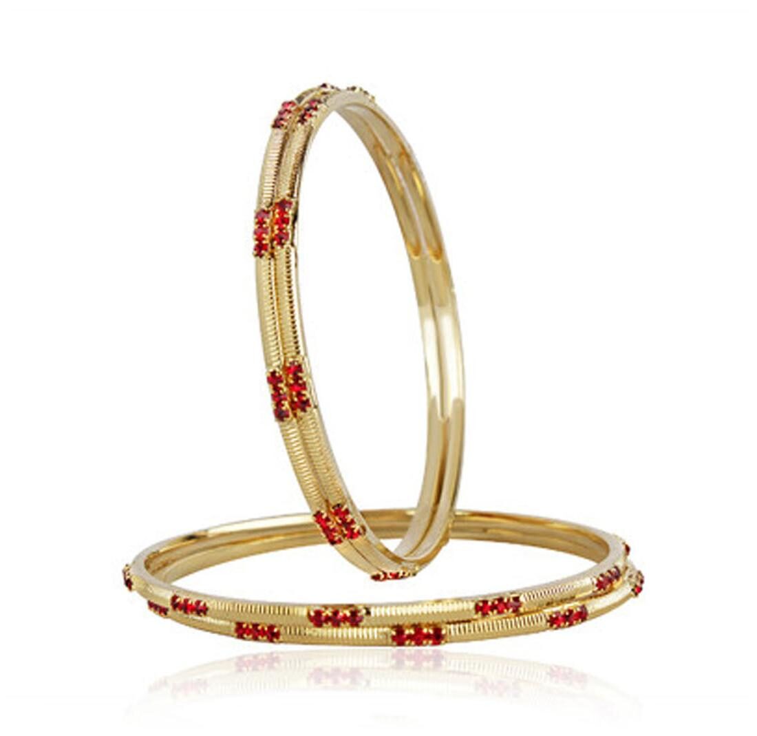 

VK Jewels Golden Bangle Set