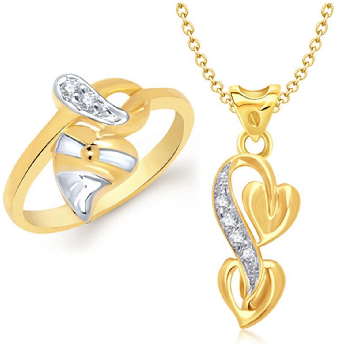 

VK Jewels Golden Jewel Set