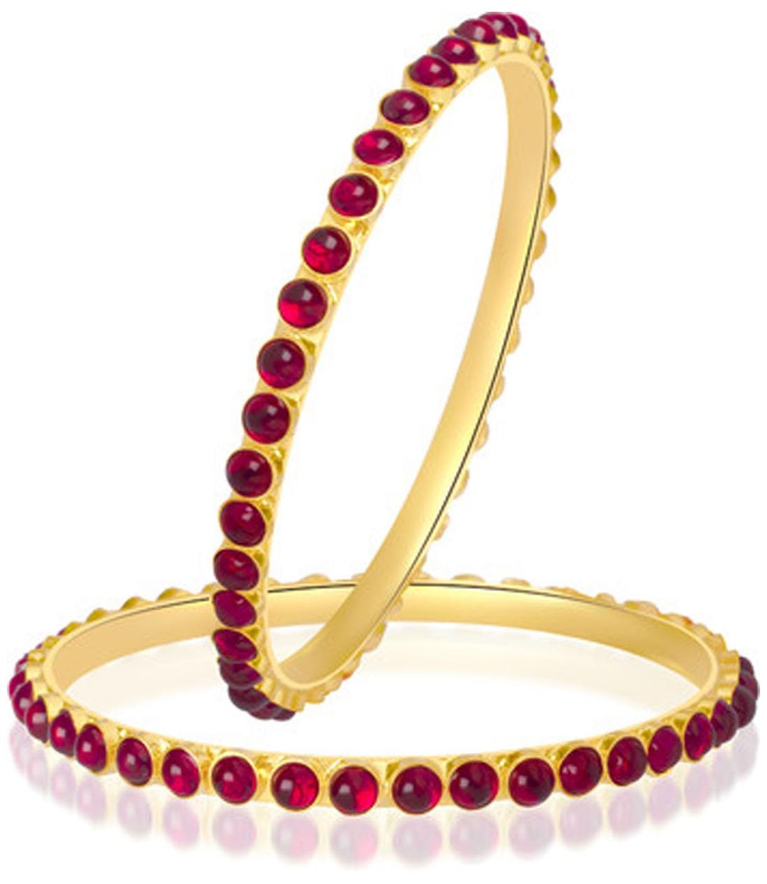 

VK Jewels Golden Bangle Set