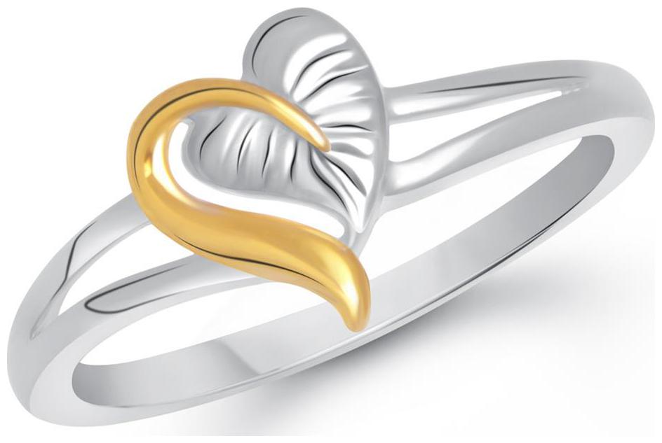 

VK Jewels Leaf Heart Gold and Rhodium Plated Ring for Women Girls- FR1723G VKFR1723G
