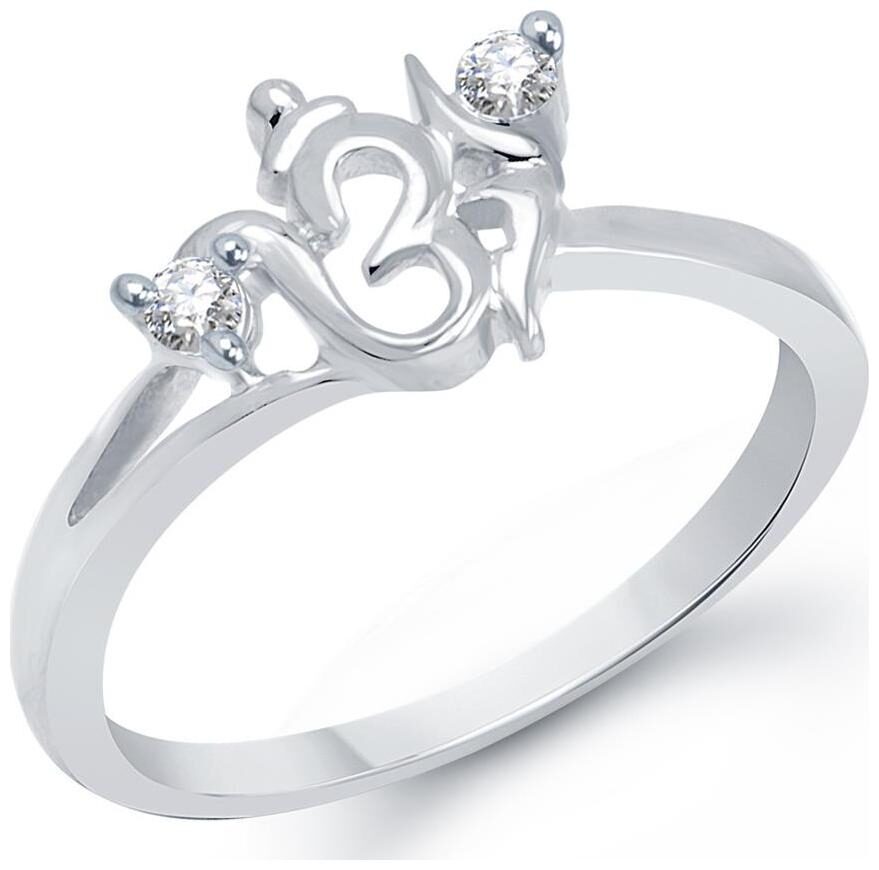 

VK Jewels Om Rhodium Plated Ring for Women Girls- FR1237R VKFR1237R