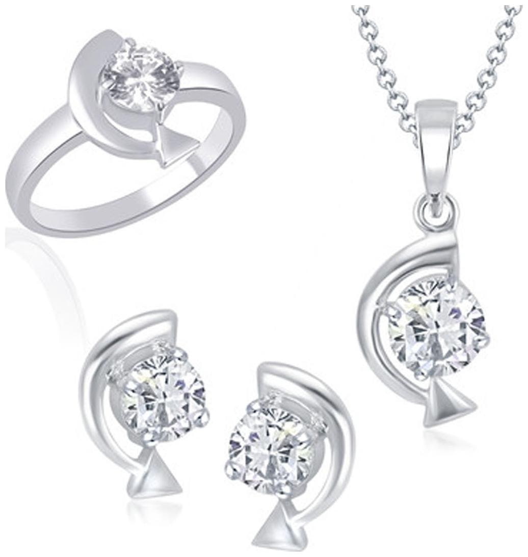 

VK Jewels Silver Jewel Set