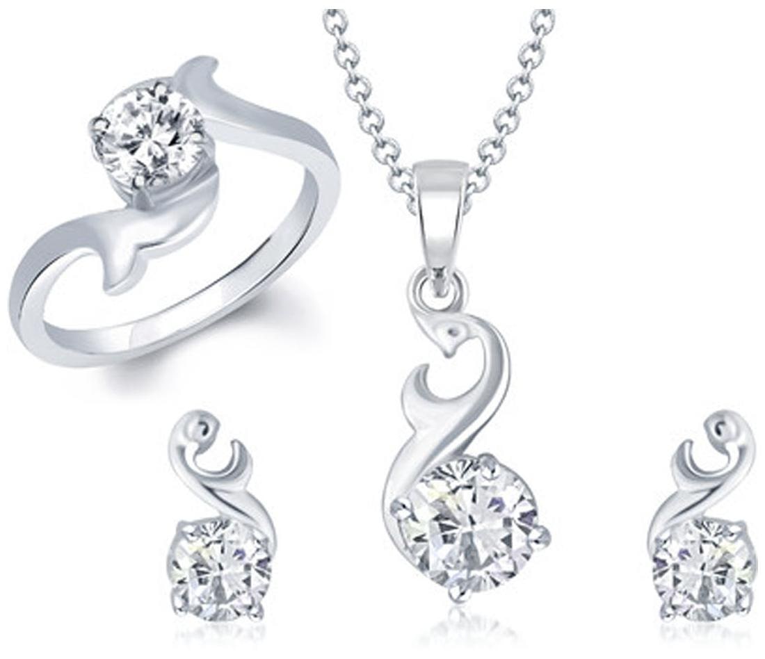 

VK Jewels Silver Jewel Set