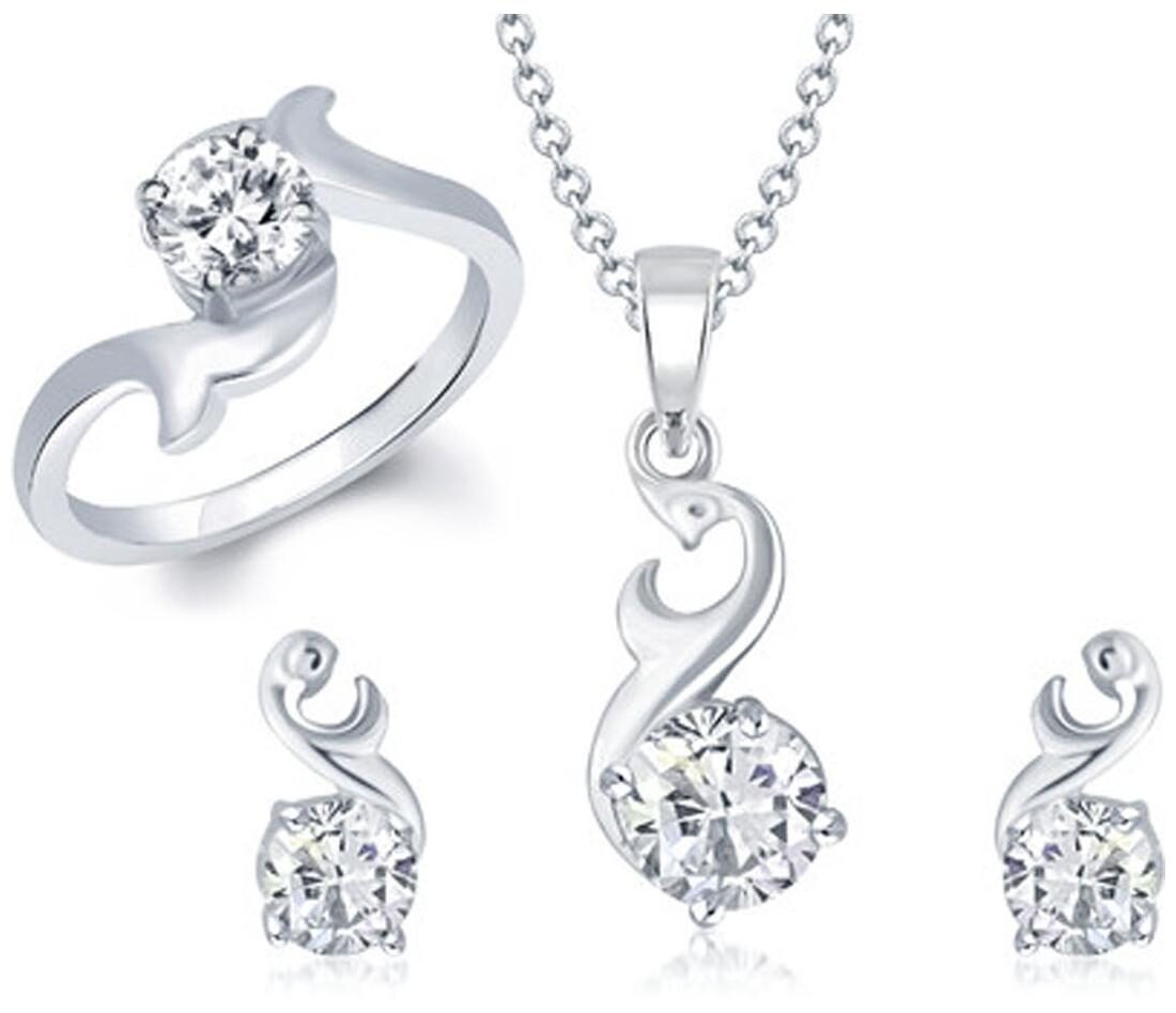 

VK Jewels Silver Jewel Set