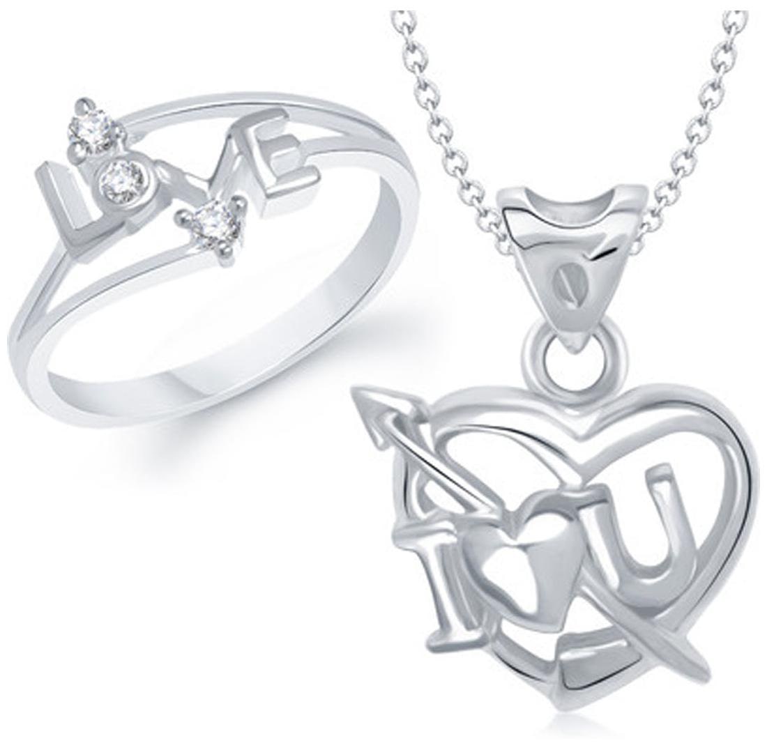 

VK Jewels Silver Jewel Set