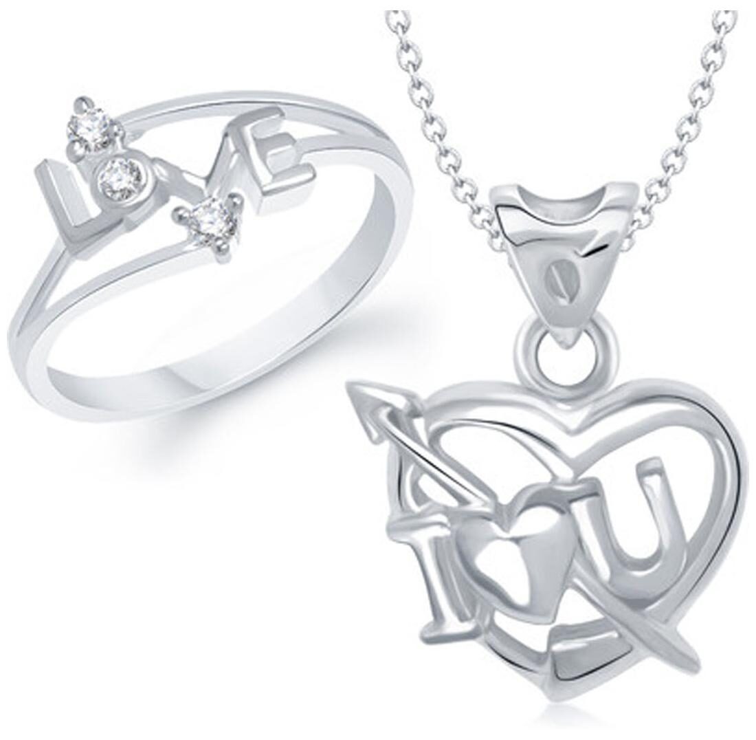 

VK Jewels Silver Jewel Set
