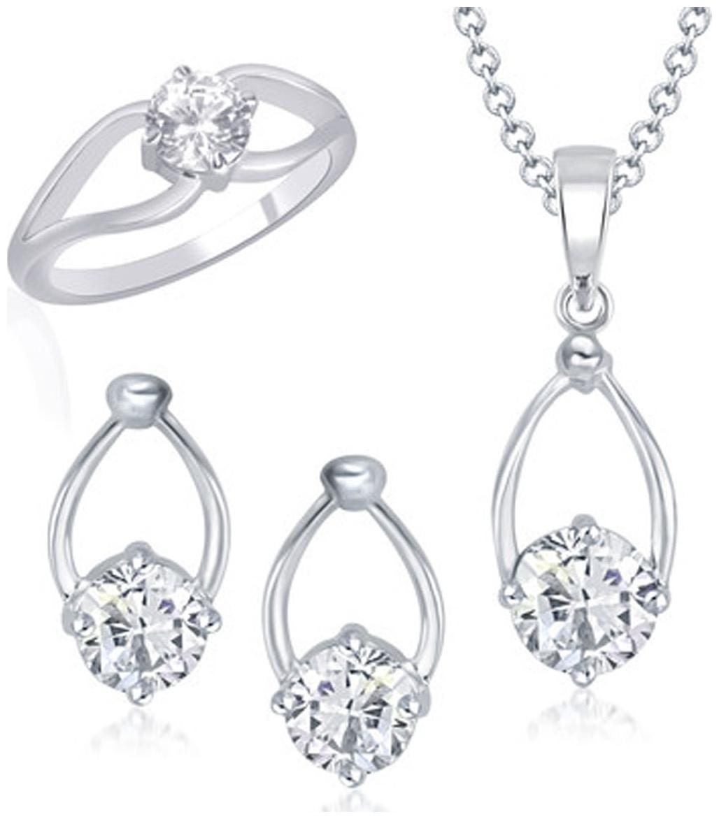 

VK Jewels Silver Jewel Set