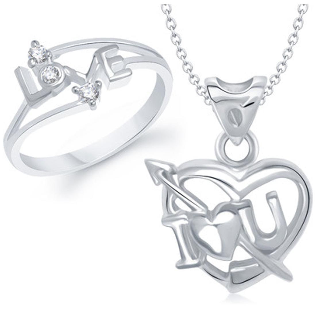 

VK Jewels Silver Jewel Set