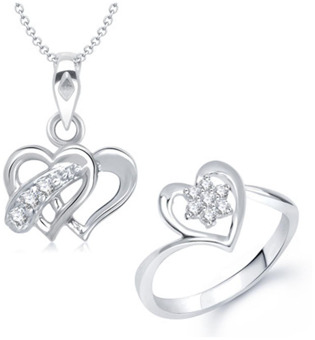 

VK Jewels Silver Jewel Set