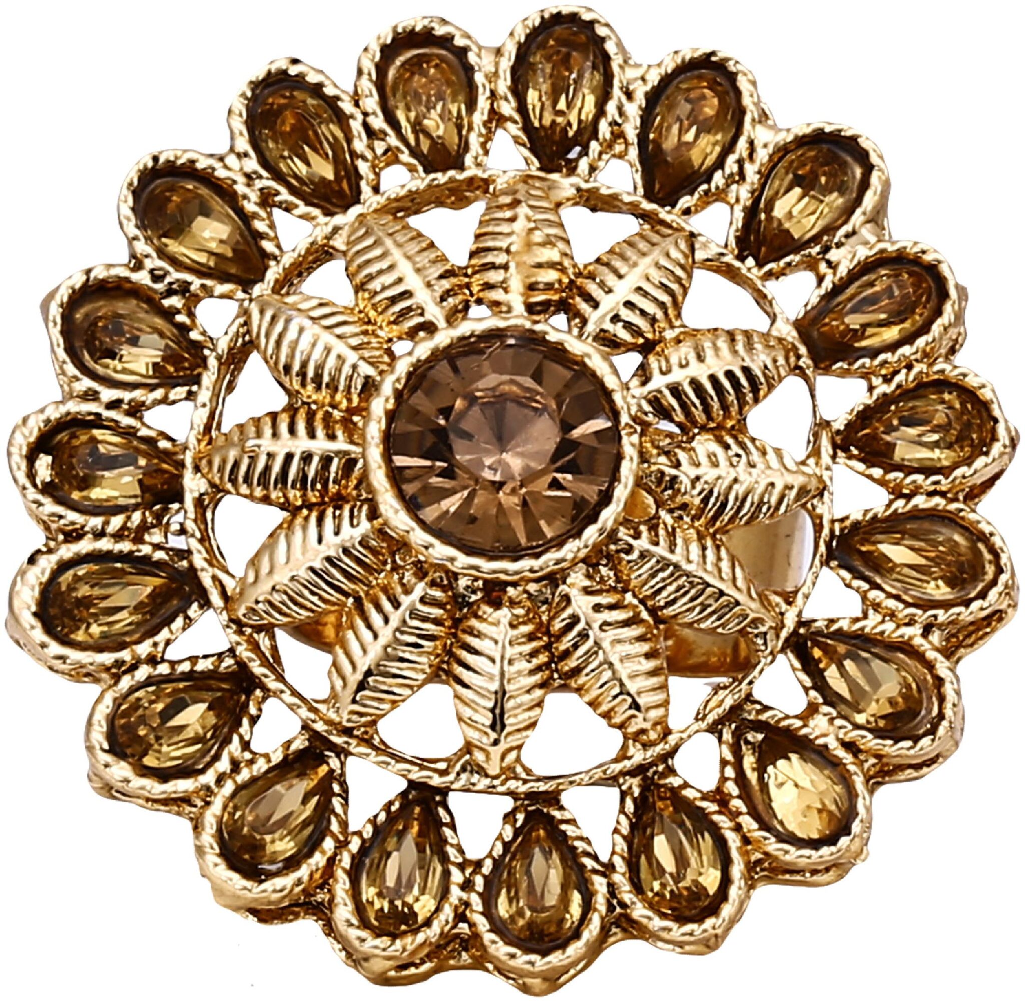 

VK Jewels Traditional Gold Plated Alloy Adjustable Ring for Women VKFR3321G