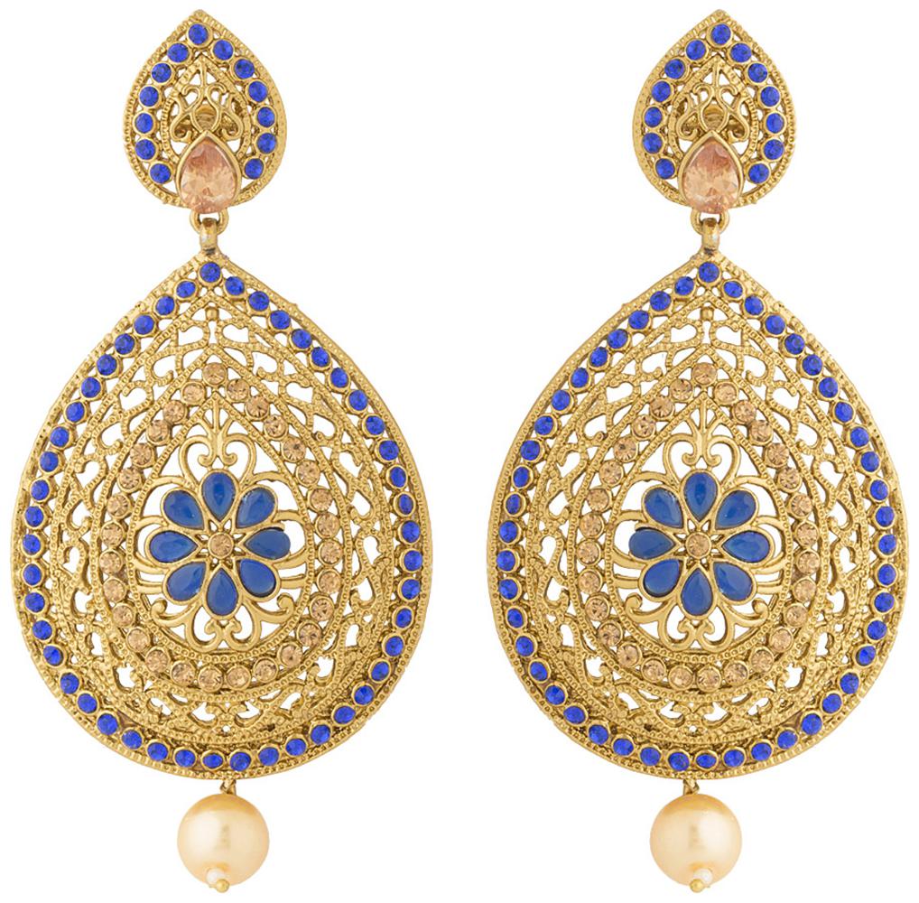 

Voylla Alloy Gold Plated Festive Dangle Earring For Women