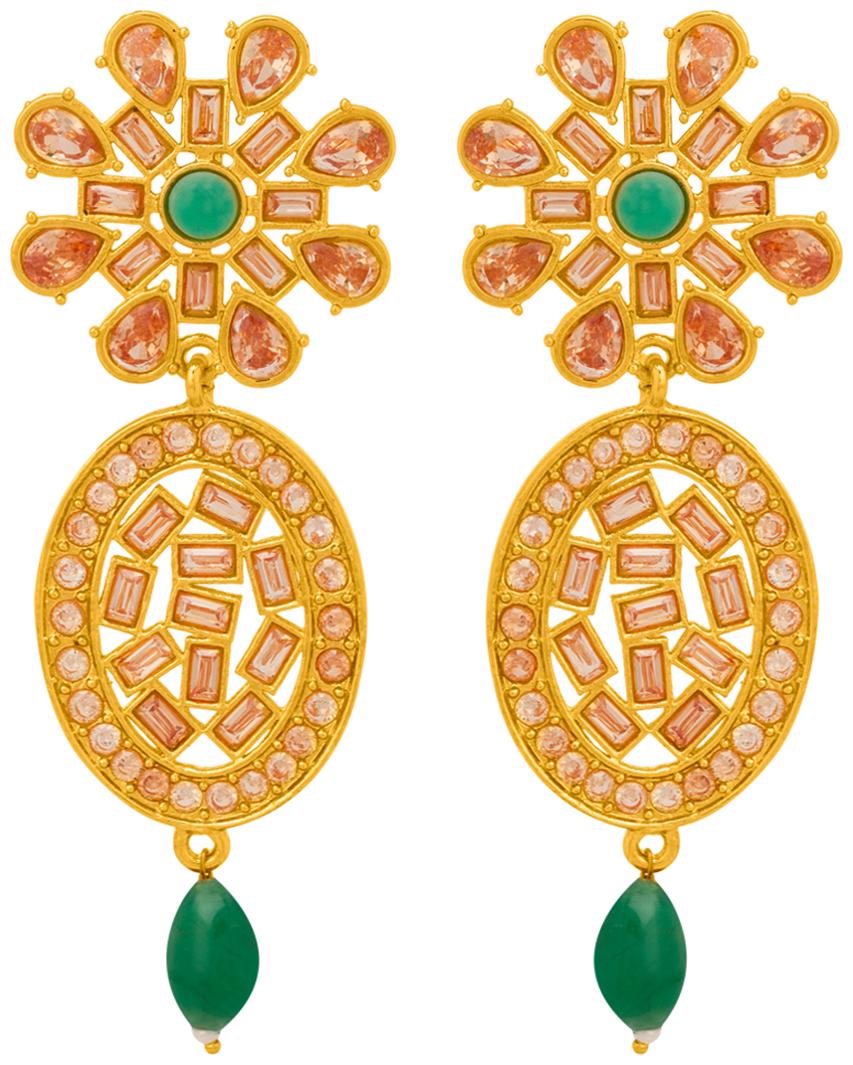 

Voylla Alloy Gold Plated Festive Dangle Earring For Women