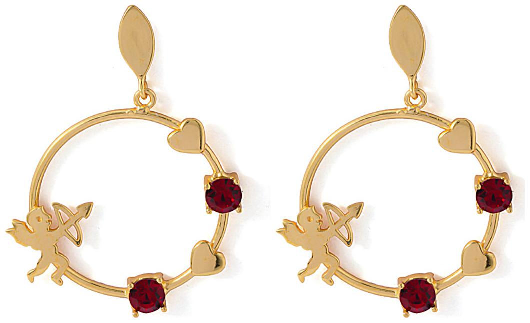 

Voylla Cupid Danglers Made With Red Swarovski Zirconia