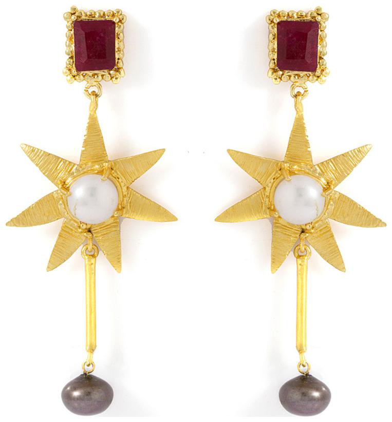 

Voylla Colorful Beads Embellished Dangler Earrings