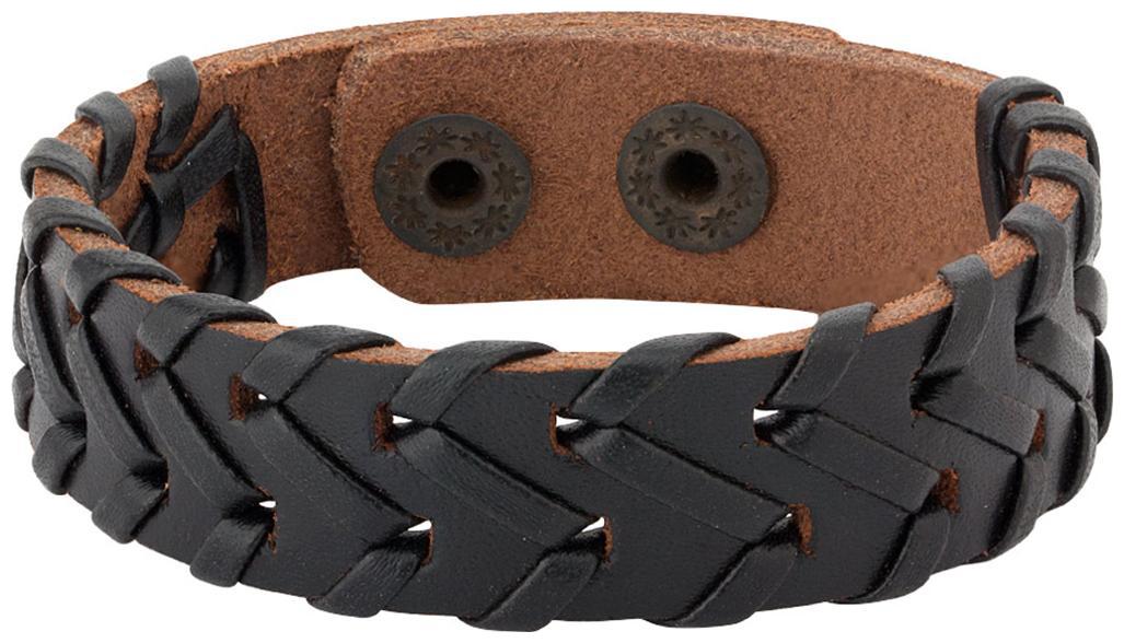 

Voylla Black Leather Woven Bracelet from Cool Stacked