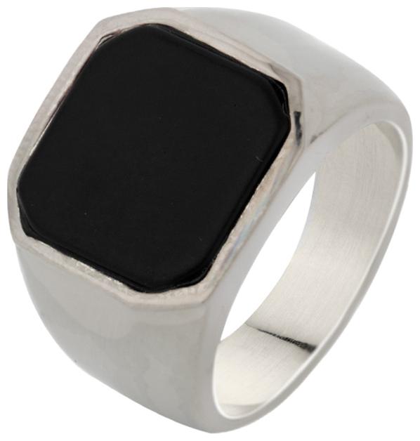 

Voylla Black Stone Square Band Ring from Milestone