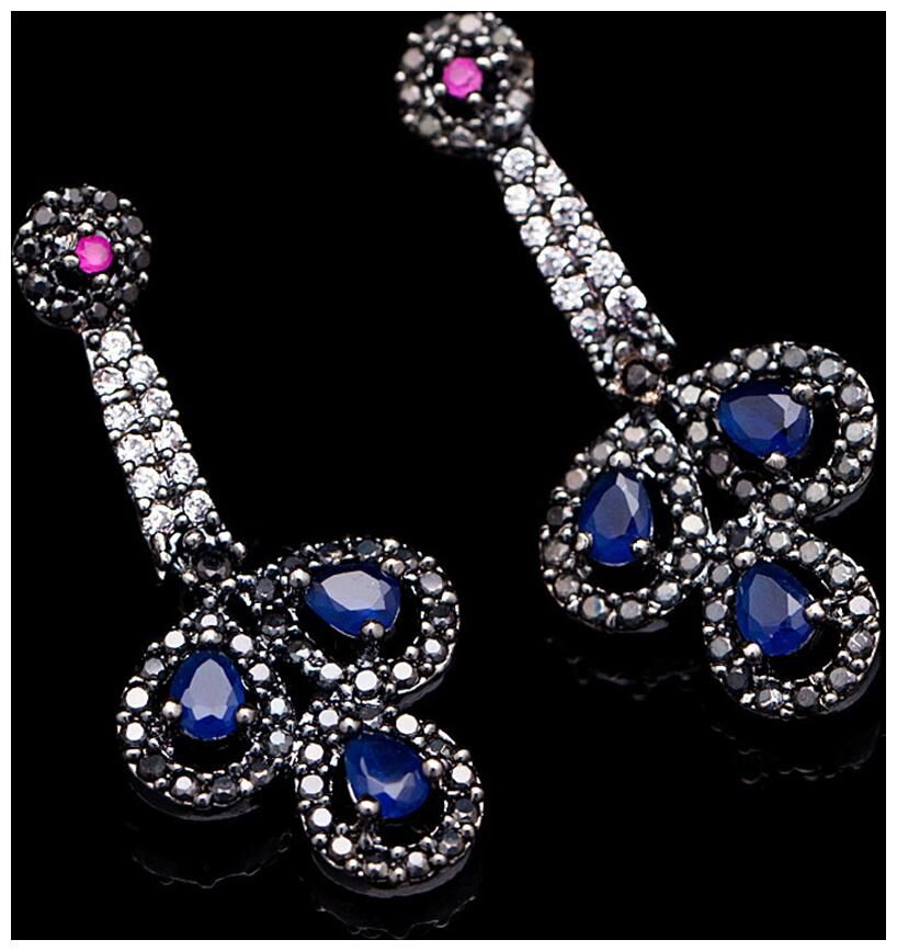 

Voylla Black CZ Clove Drop Earrings