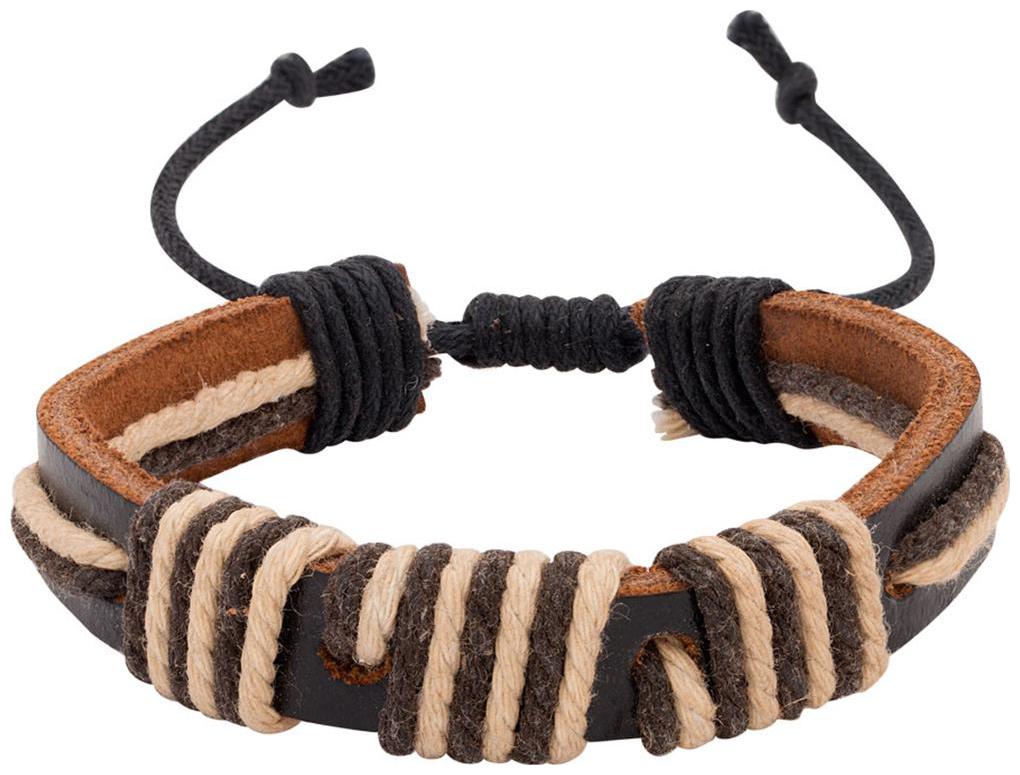 

Voylla Black Leather Thread Wrap Bracelet from Cool Stacked