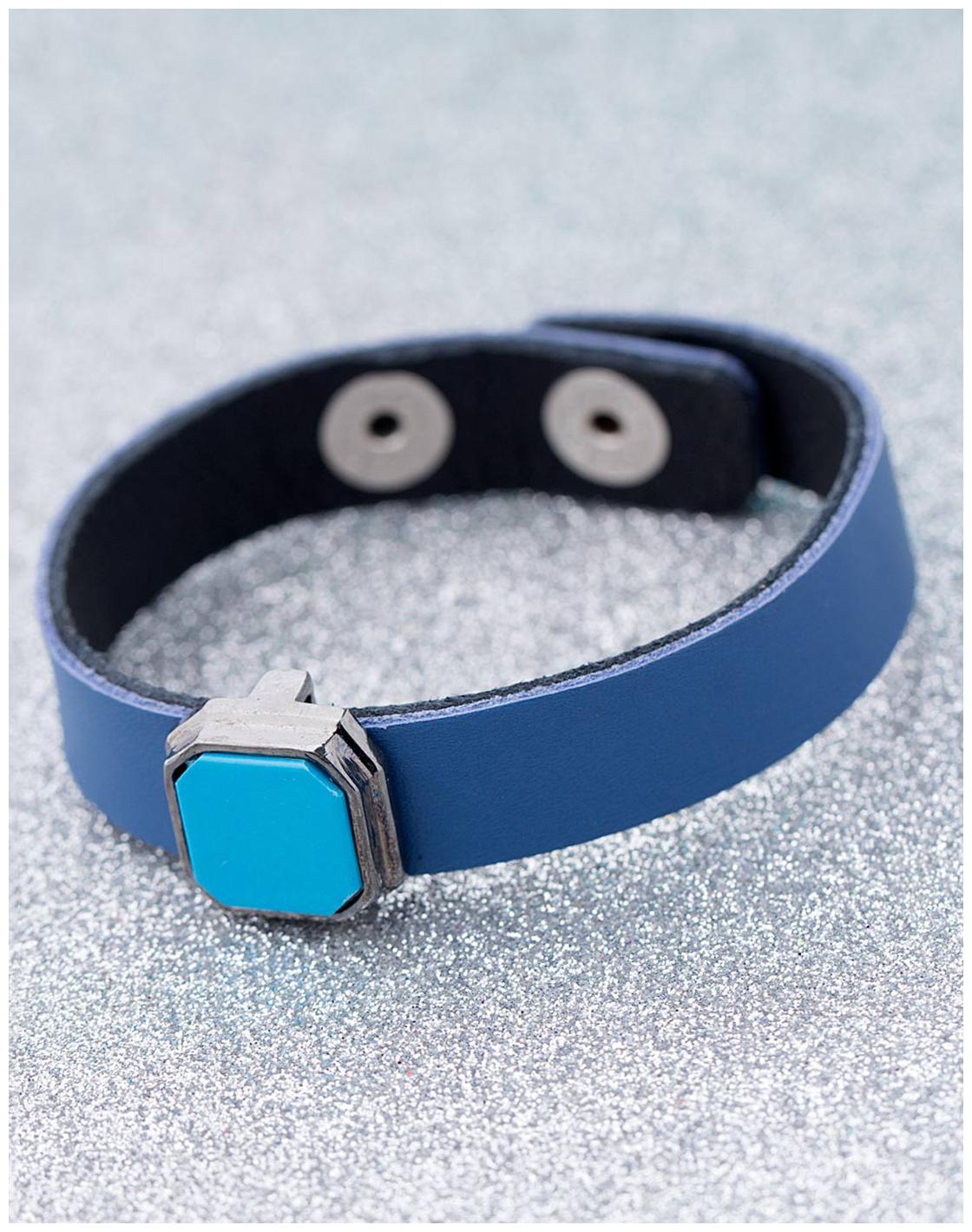 

Voylla Blue Sleek Leather Milestone Bracelet