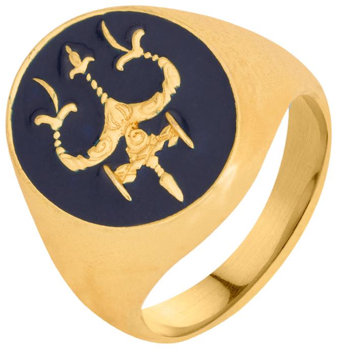

Voylla Bold Gold Mahadev Ring For Men