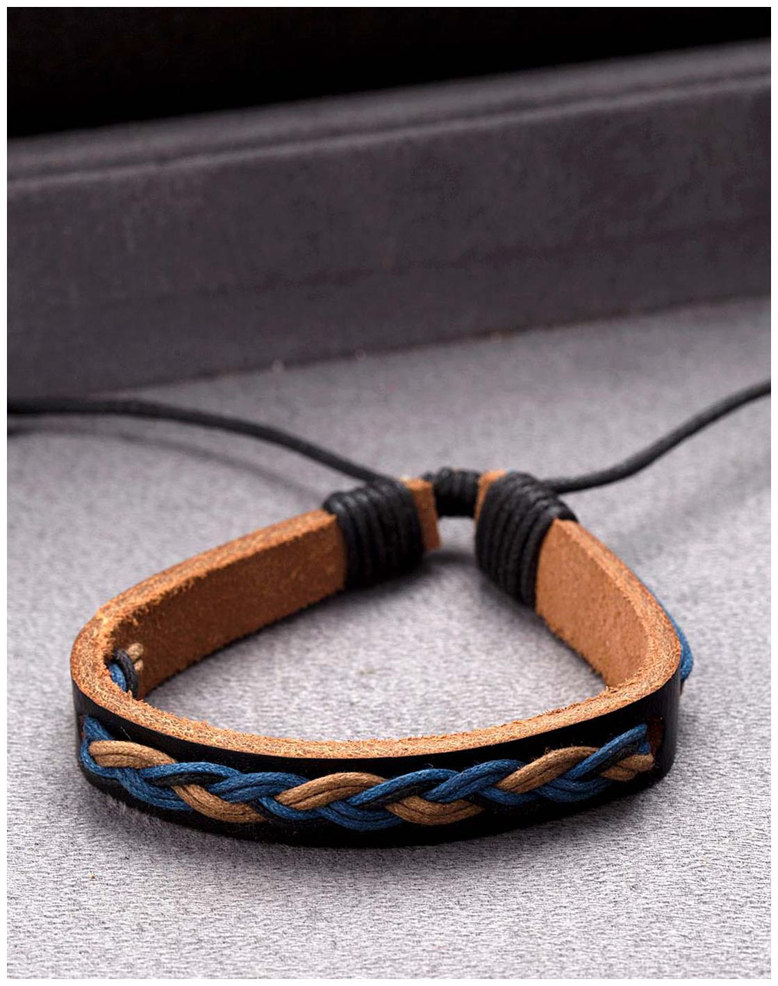 

Voylla Braided Boho Brown Leather Bracelet from Cool Stacked