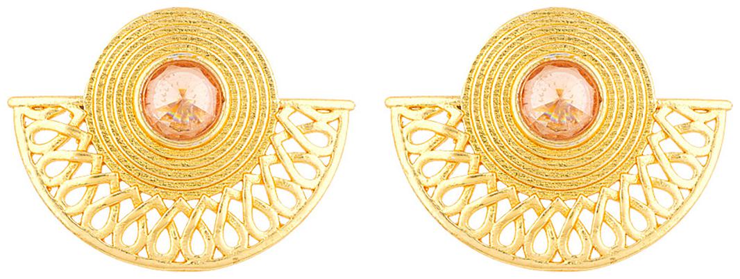 

Voylla Golden Glitz Lightly Embellished Earrings