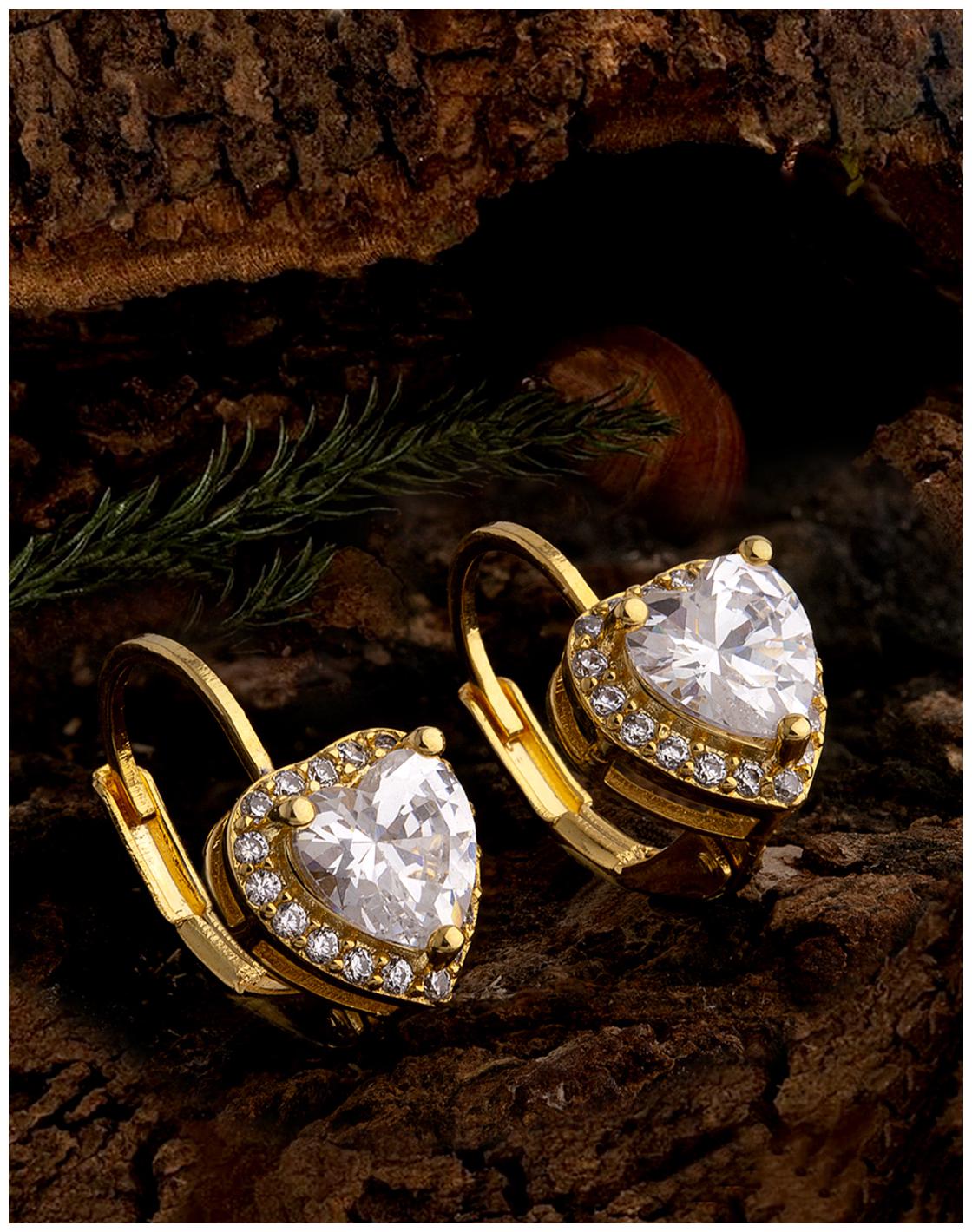 

Voylla Brass Gold Toned Casual Earrings