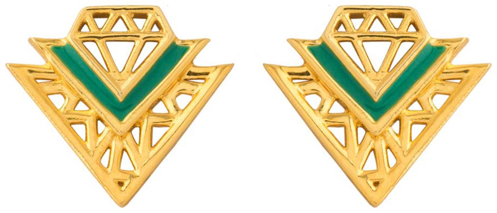 

Voylla Voylla Logo Designer Stud Earrings
