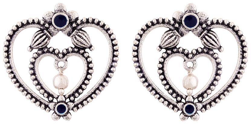 

Voylla Mandala Heart Shaped Earrings