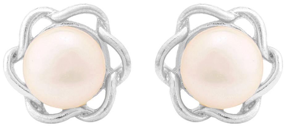 

Voylla Silver Plated Squiggle Stud Earrings
