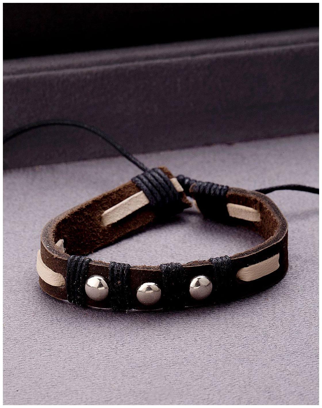 

Voylla Brown Bohemian Leather Bracelet from Cool Stacked