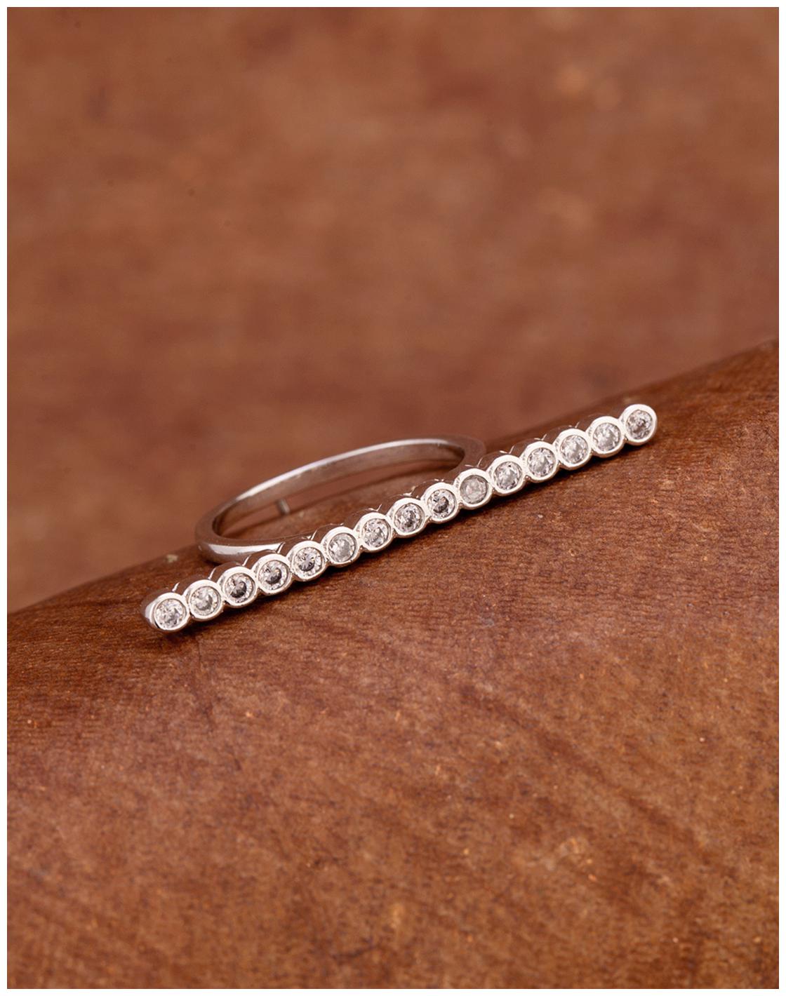 

Voylla Casual Linear Style Brass Ring