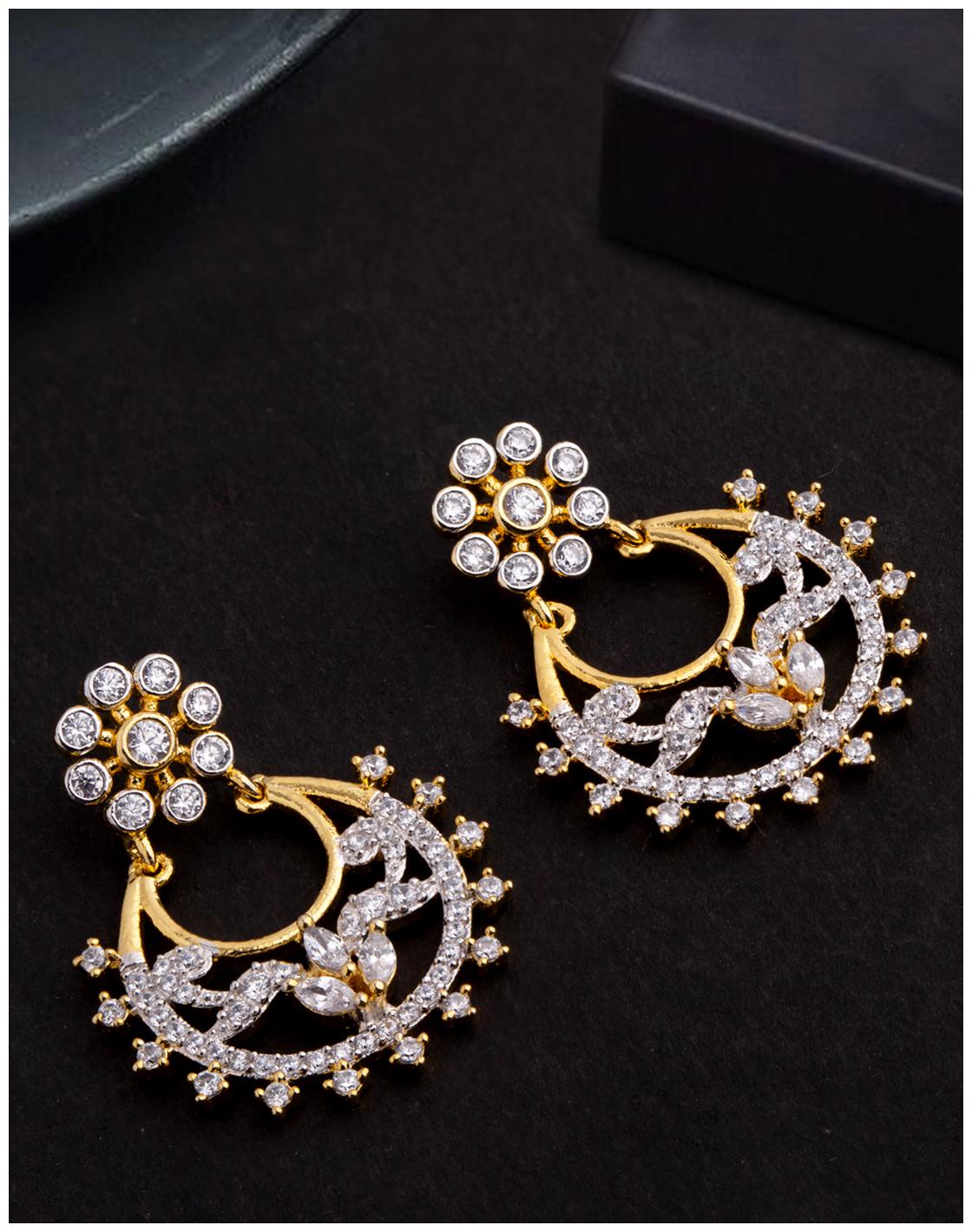 

Voylla Chandbali Style Brass Earrings