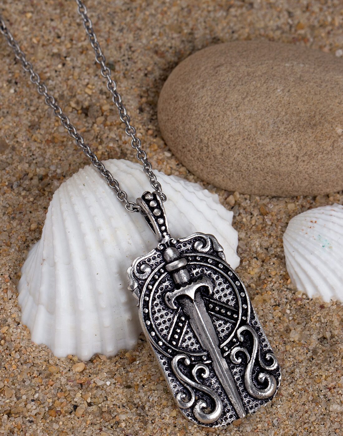 

Dare by Voylla Classy long sword Pendant With Chain