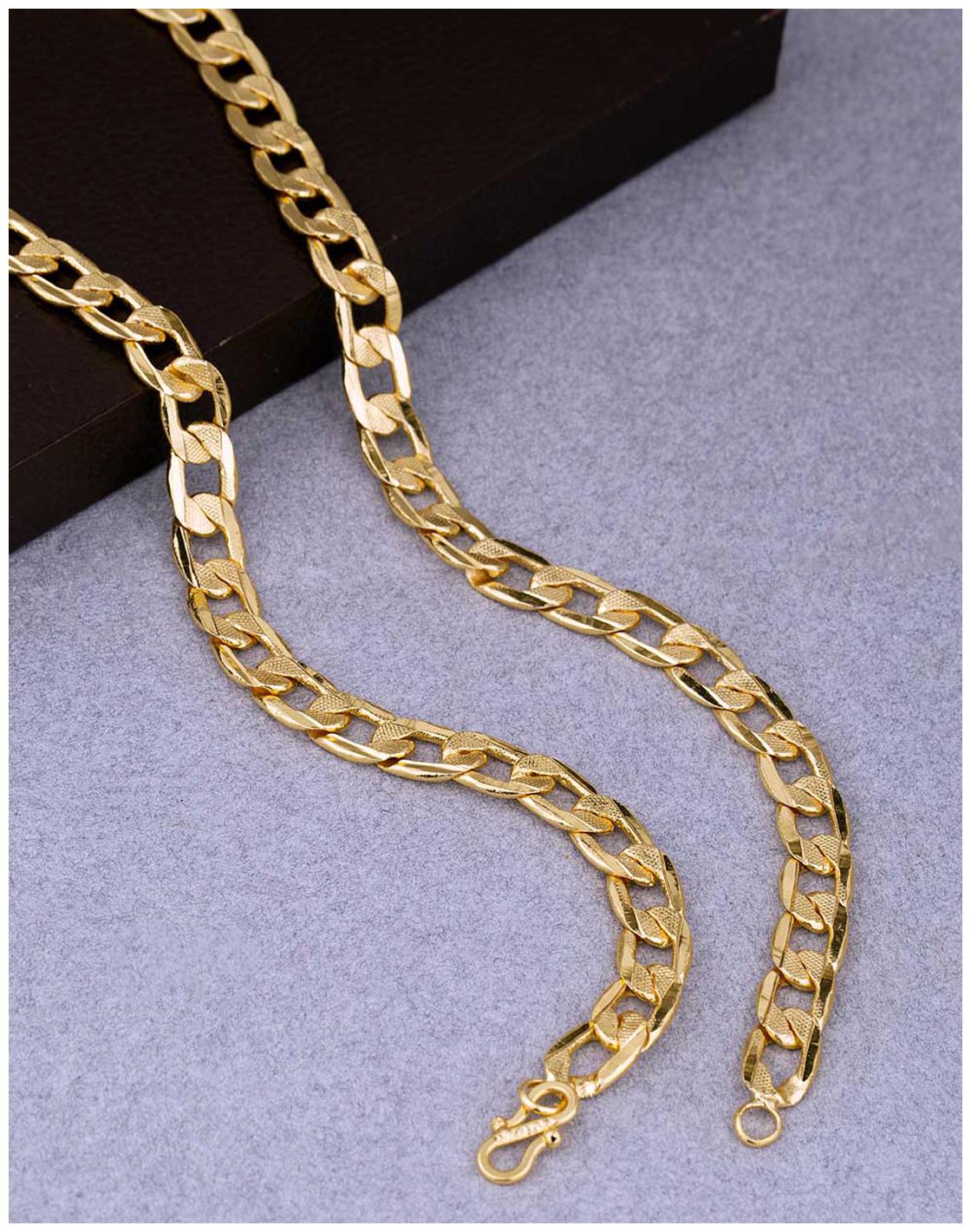 

Voylla Classy Linking Laureate Gold Plated Chain