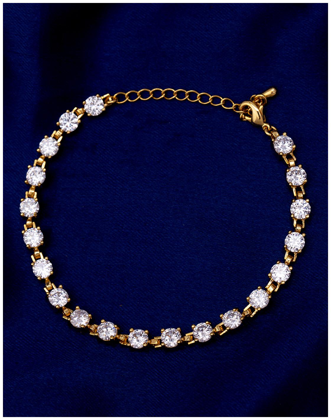 

Voylla Classic Zircon Gems Studded Bracelet