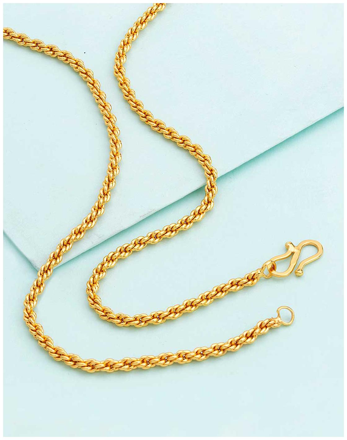 

Voylla Classic Rope Link Chain Inspired by Golden Links