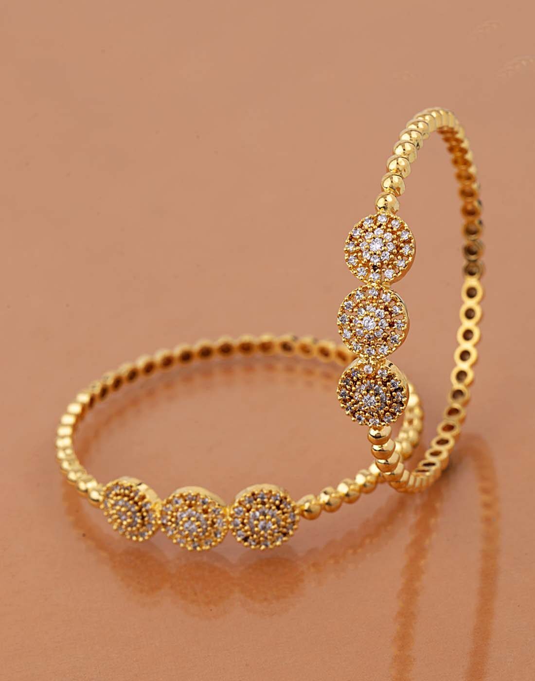 

Voylla Coin Jewelry Inspired Studded Bangles