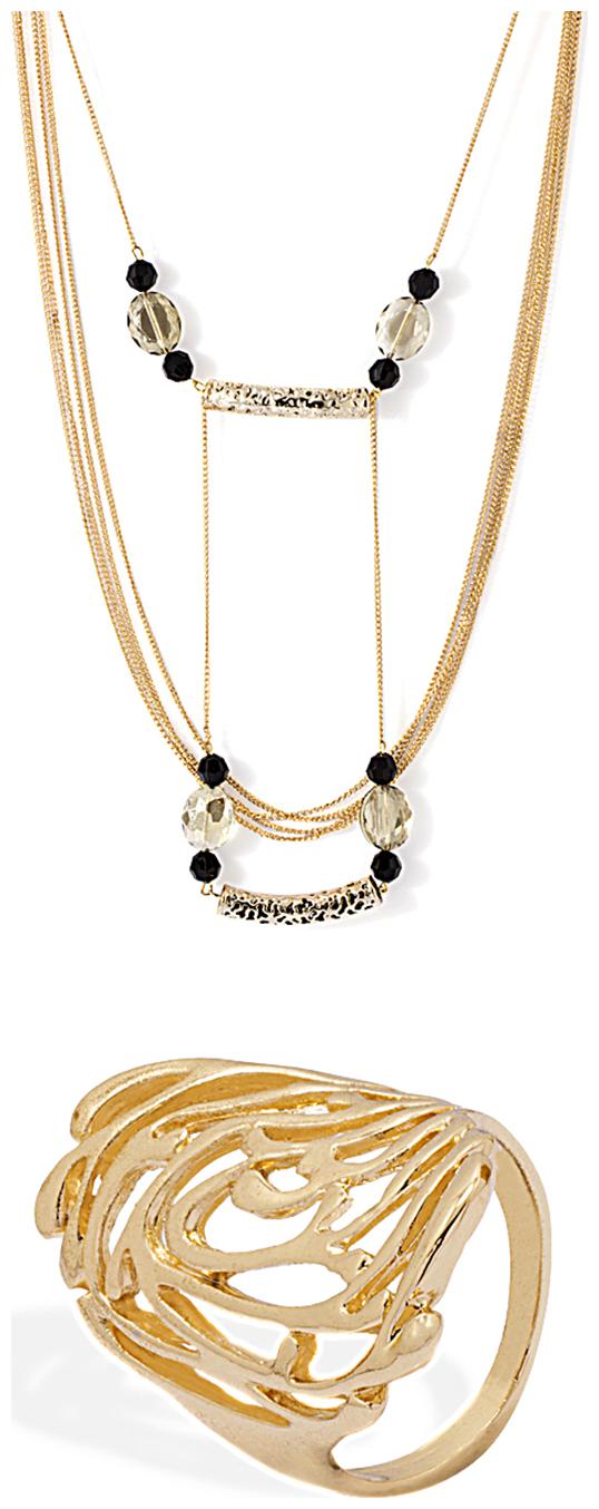 

Voylla Combo Pack Of Beaded Necklace Ring