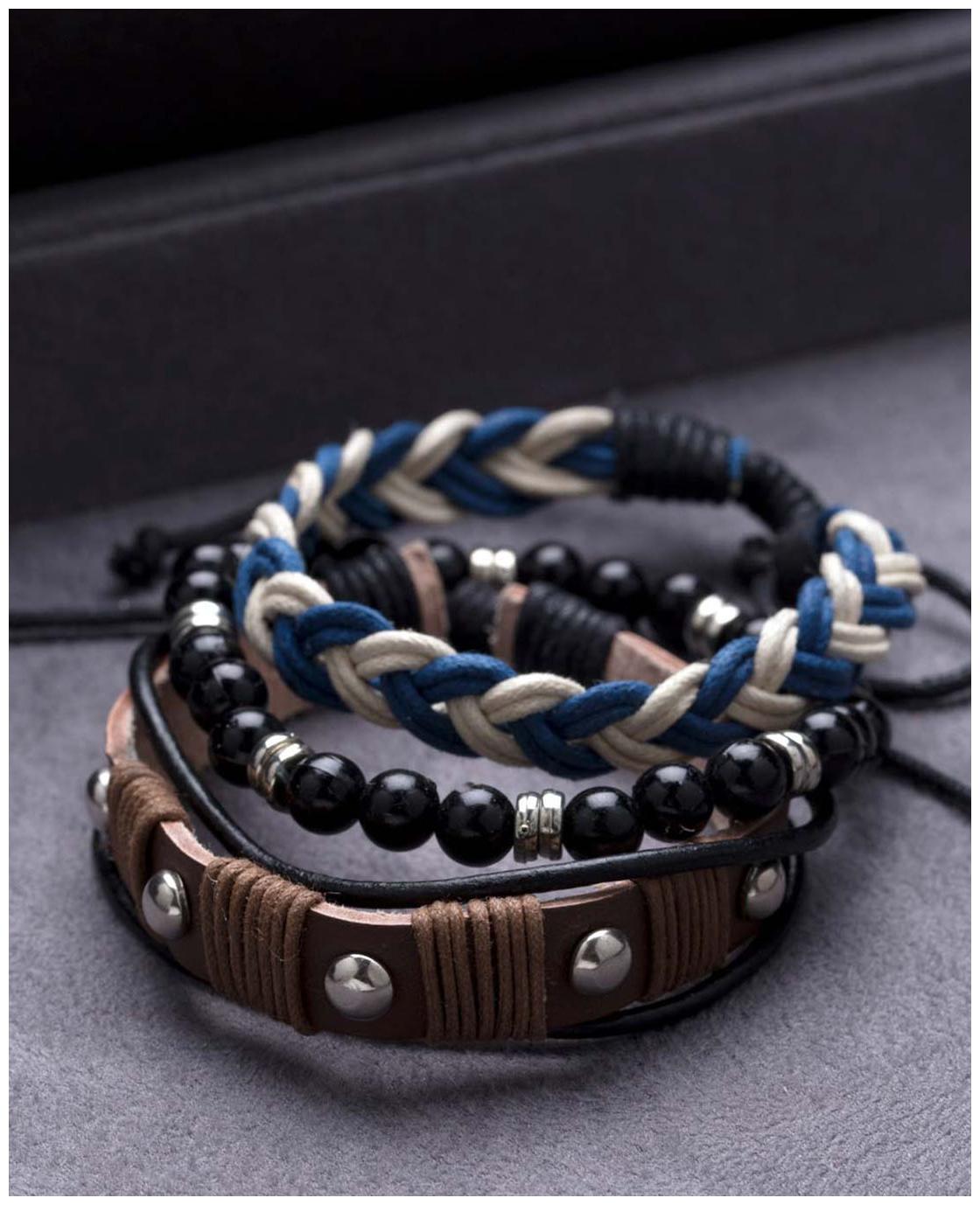 

Dare by Voylla Cool Stacked Elegant Combo Wrap Bracelets