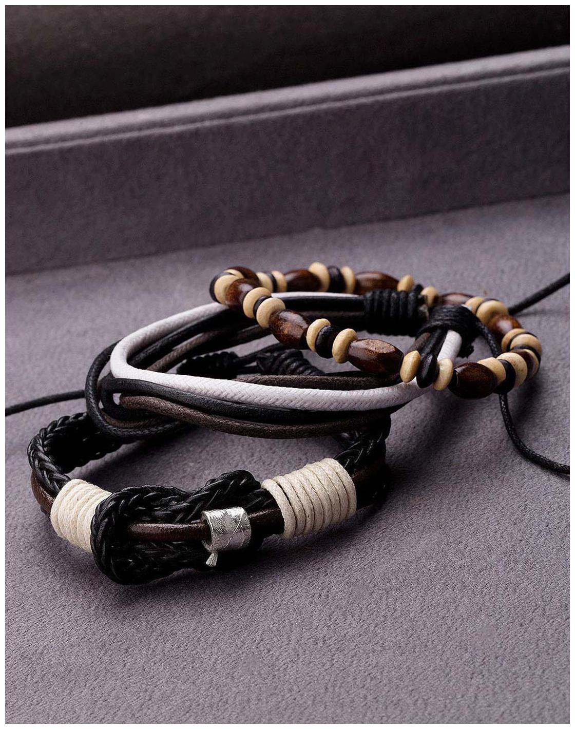 

Dare by Voylla Cool Stacked Chic Combo Wrap Bracelets