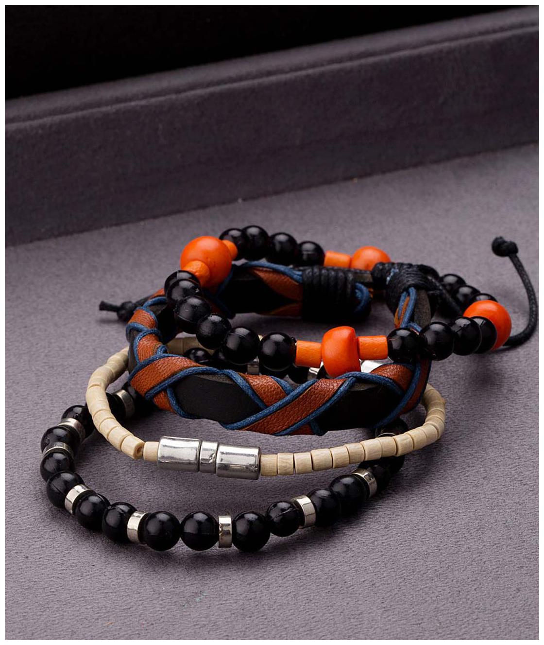 

Dare by Voylla Cool Stacked Beaded Combo Bracelets