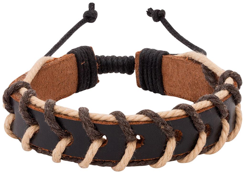 

Voylla Cool Stacked Brown Leather Wrap Bracelet