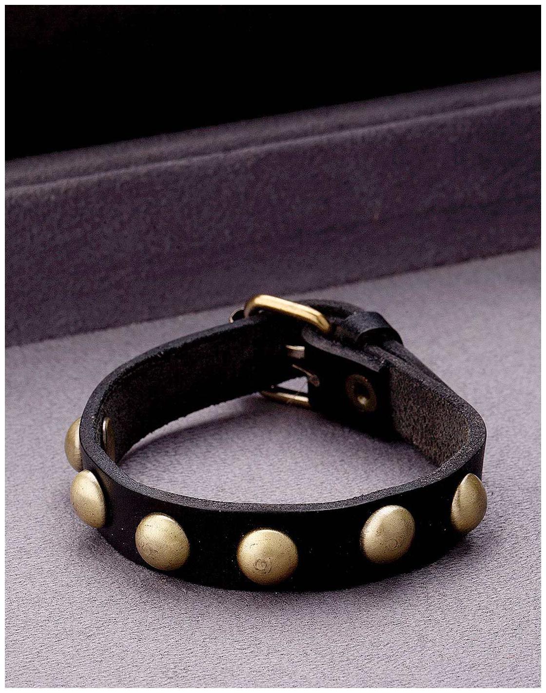 

Voylla Cool Stacked Leather with Metallic Studs