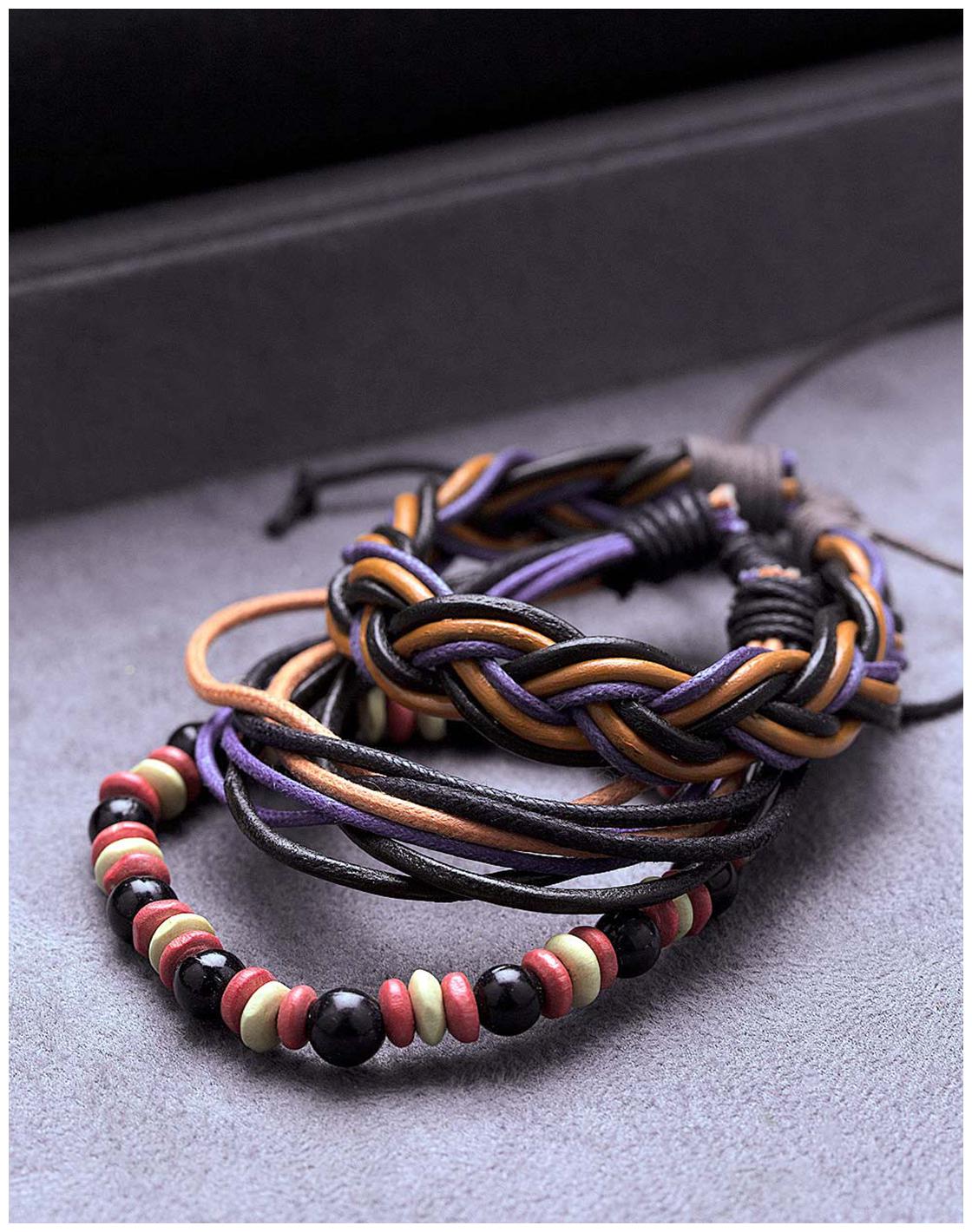 

Voylla Cool Stacked Multi-Strand Bracelets Combo