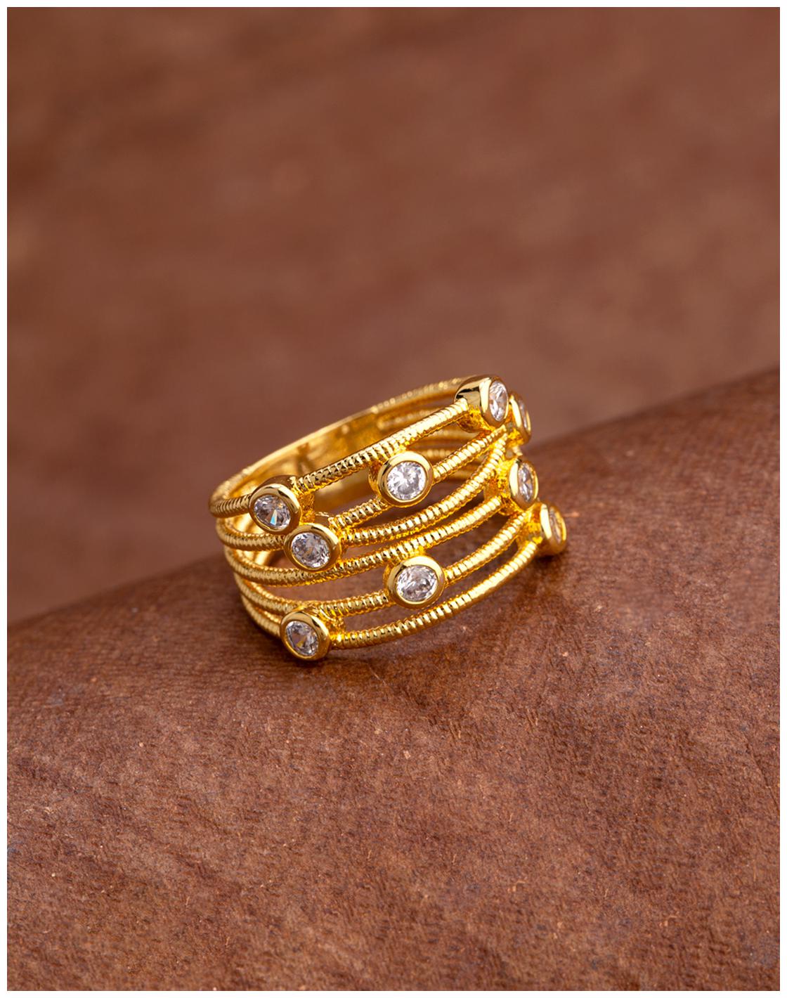 

Voylla Cutwork Design Layered Style Ring