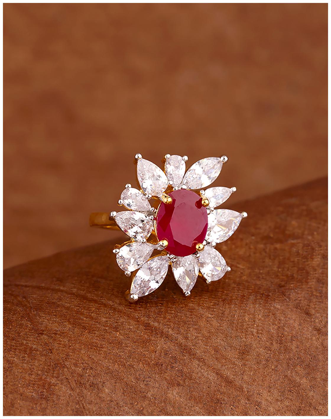 

Voylla CZ Gems Adorned Women s Ring