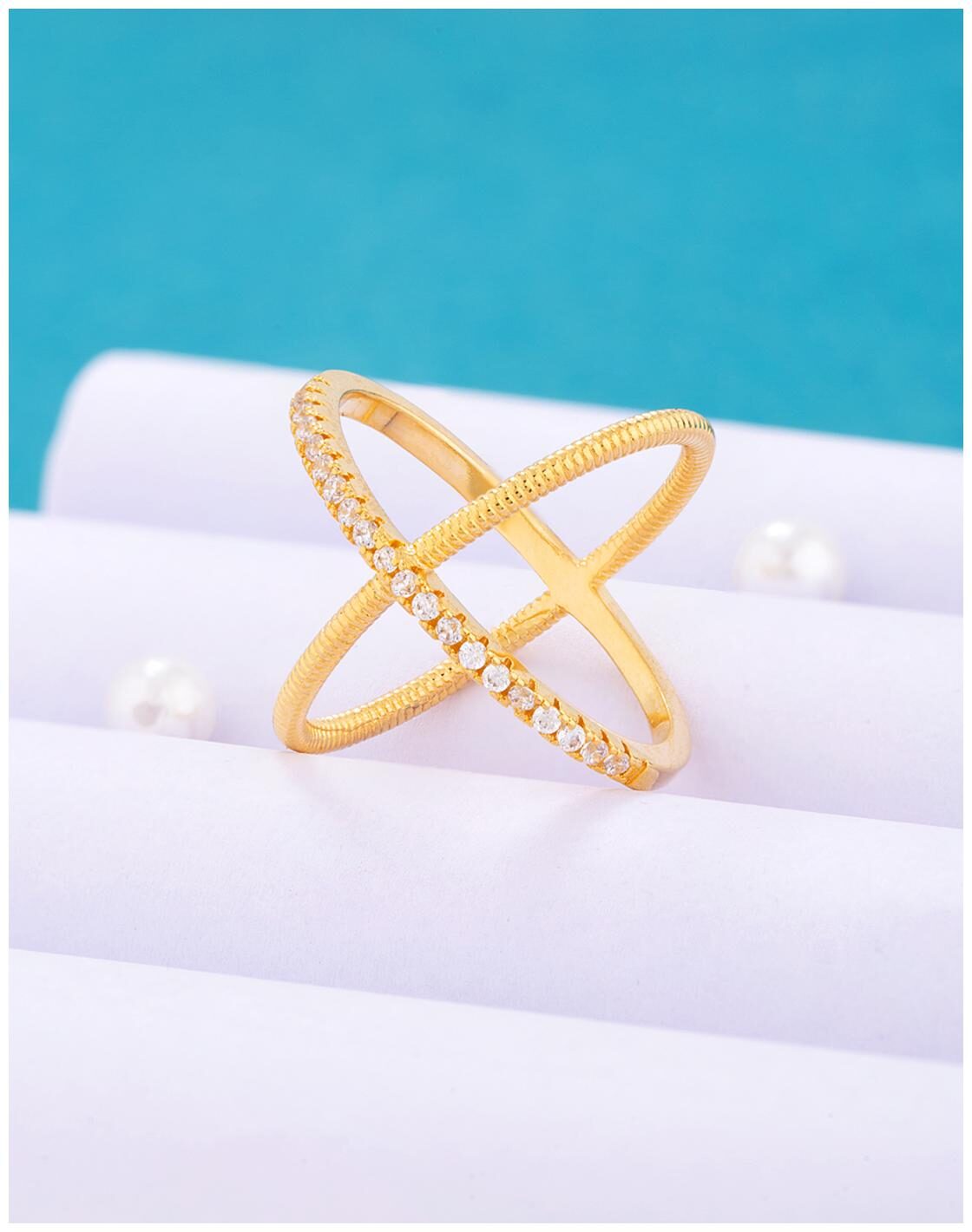 

Voylla CZ Gems Adorned Designer Inspired Ring